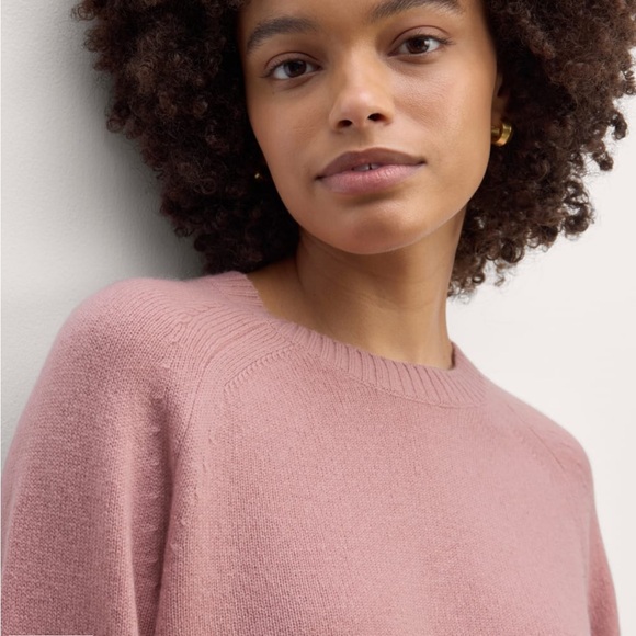 EVERLANE THE BOXY CREW IN CASHMERE PINK | WOMENS SIZE M - Picture 3 of 10